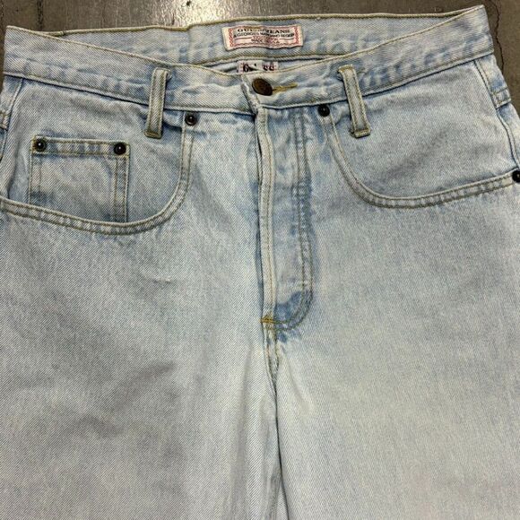 Vintage Guess USA Jeans Size 1 Acid Wash Baggy 90s High Rise Taper Grunge - Picture 9 of 13
